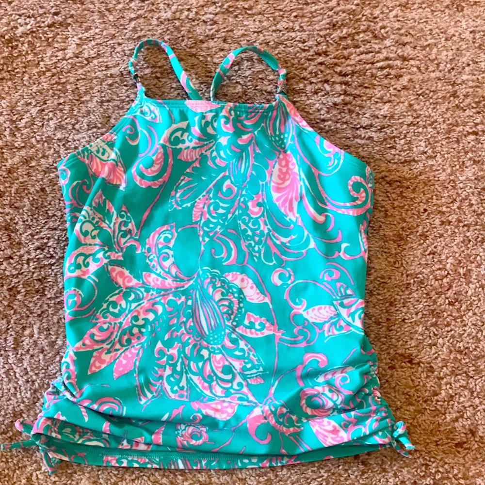 Lands End girl Tankini Top size 10 EUC